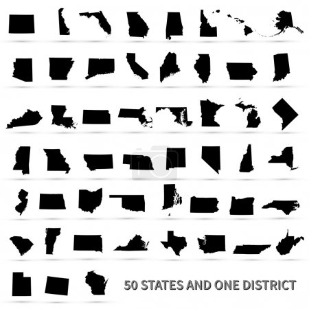 United States of America 50 states and 1 federal district. US st