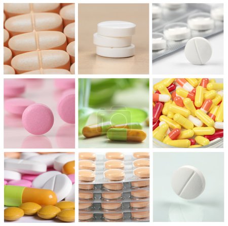 Collage of pills
