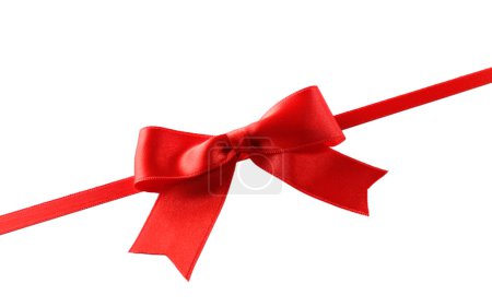 Red ribbon bow  