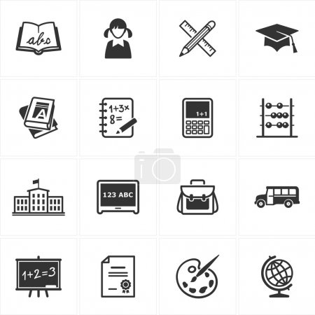 School and Education Icons-Set 1