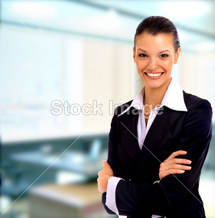 Positive business woman