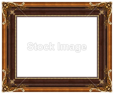 Oval gold picture frame
