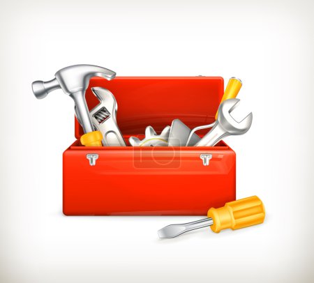Red toolbox, 10eps