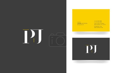 P & J Letter Logo  