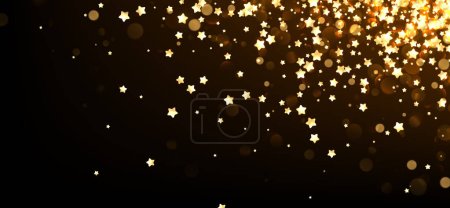 Festive background with yellow stars.