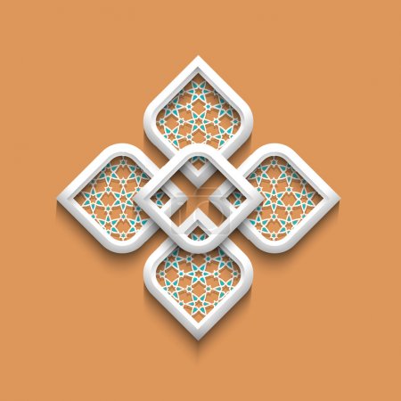 3d elegant pattern in arabic style
