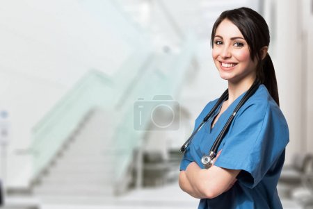 Smiling nurse portrait