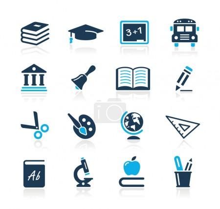 Education Icons // Azure Series