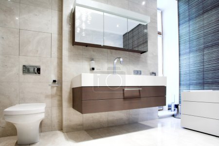 Bathroom with Mirror and pan