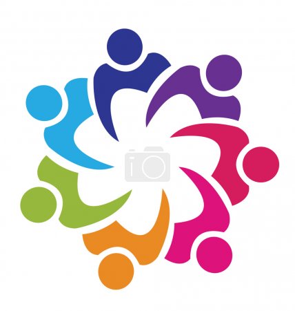 Teamwork union logo vector