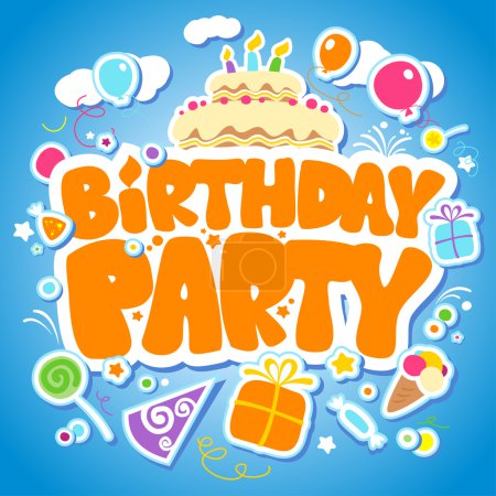 Birthday Party design template.