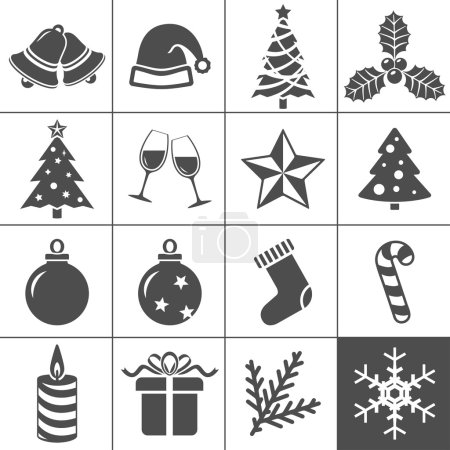 Christmas icons set - Simplus series