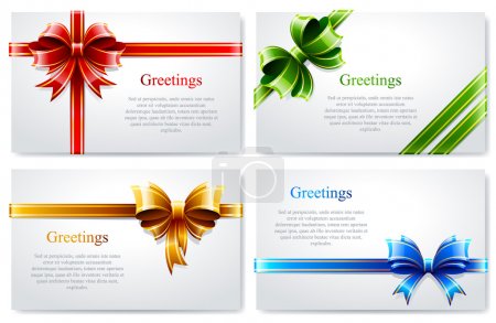 Vector set of beautiful business cards