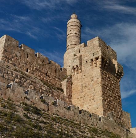 Jerusalem - 10 February 2017:  Jerusalem old city wall, panorama