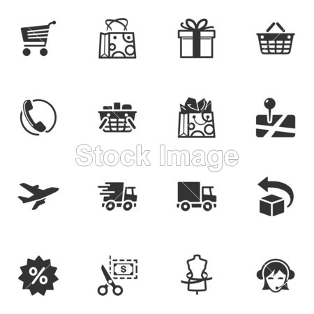 Shopping and E-commerce Icons - Set 1