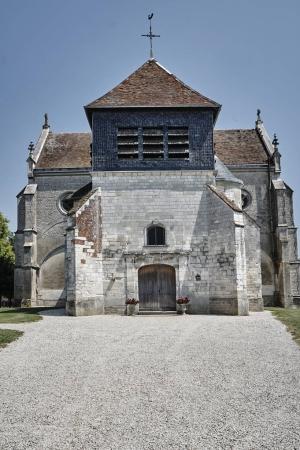 The medieval gothic church in Champagne