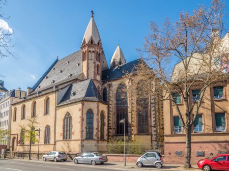 St.Leonhard church in the streets of Franfurt am Main