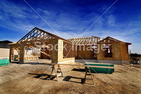 Construction of New Home in Development