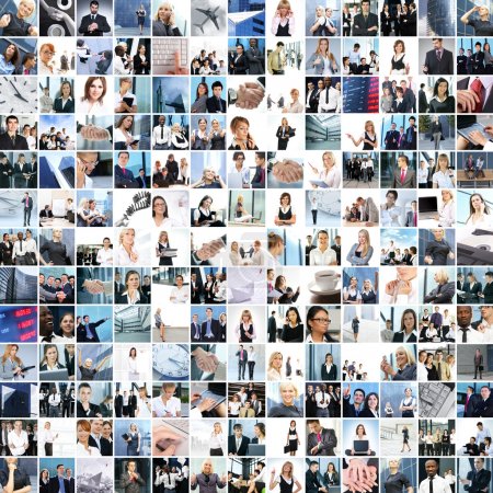 Great collage made of about 250 different business photos