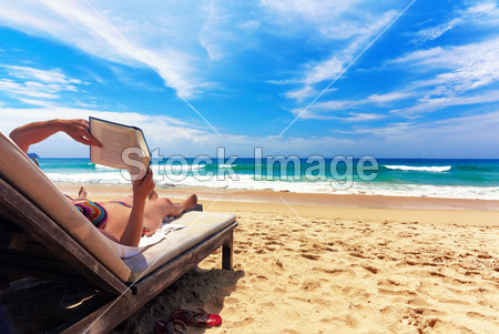 Relaxing on the beach