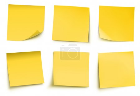 Yellow post it notes