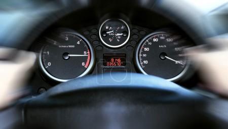 Car panel instrument speedometer
