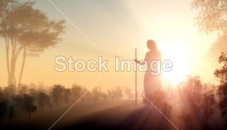 Silhouette of Jesus