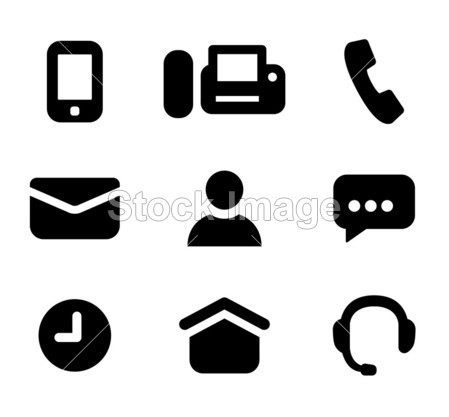 Contact us icons