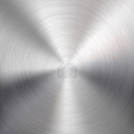 Background with Circular Metal Brushed Texture