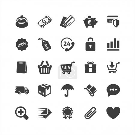 E-commerce icons set