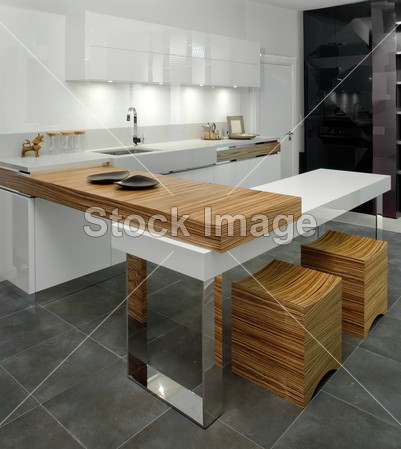 Elegant and luxury kitchen interior.