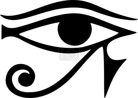 EYE of Horus - reverse moon eye of Thoth