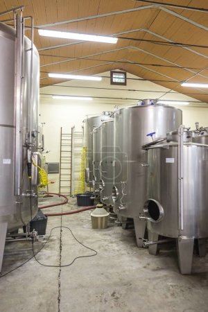 MODENA, ITALY 02 MAY, 2018: Production of balsamic vinegar