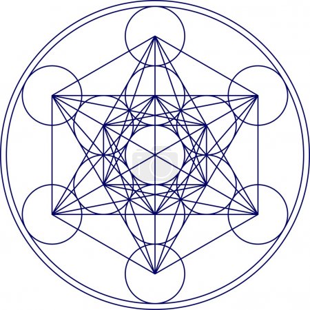 Metatrons cube - sacred geometry - flower of life