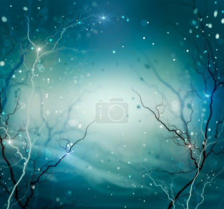 Winter Nature Abstract Background. Fantasy Backdrop