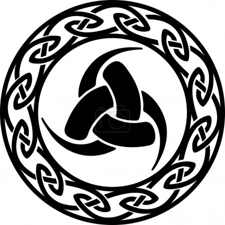 Triple Horn of Odin, Celtic endless knot