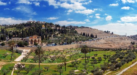 Panorama - Church of All Nations and Mount of Olives, Jerusalem