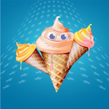 Ice cream cone, vector design