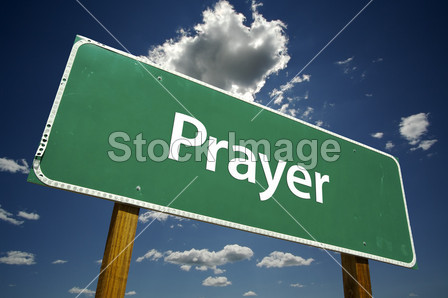 Prayer Green Road Sign