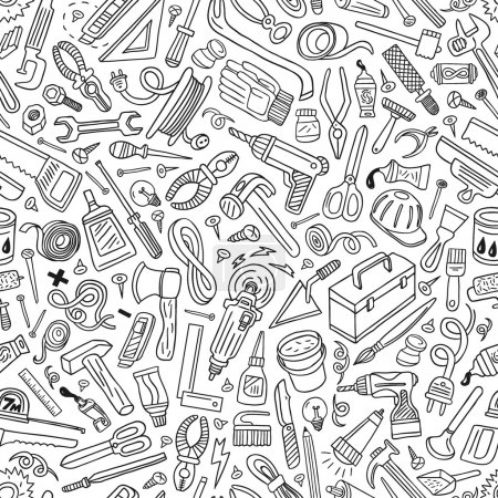 working tools - seamless vector pattern