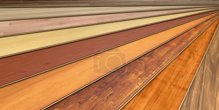wooden laminated construction planks