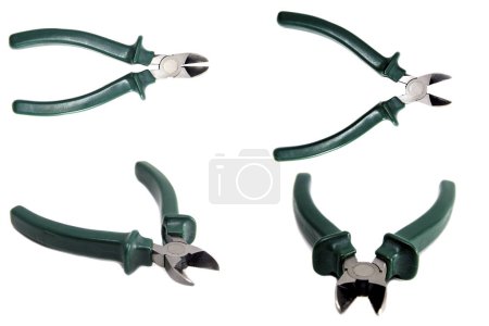 set of Metal wire cutting pliers hand work tool equipment