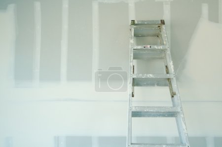 New Sheetrock Drywall and Ladder