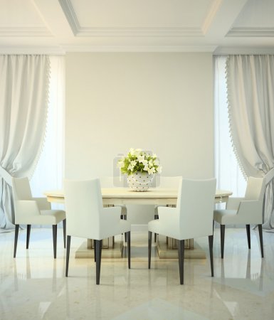 Dining room in classic style