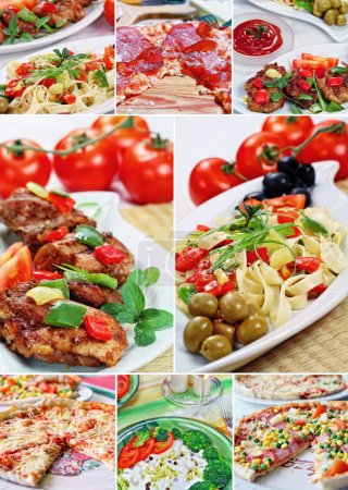 Beautiful collage food