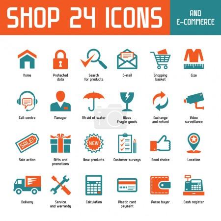 Shop 24 Vector Icons