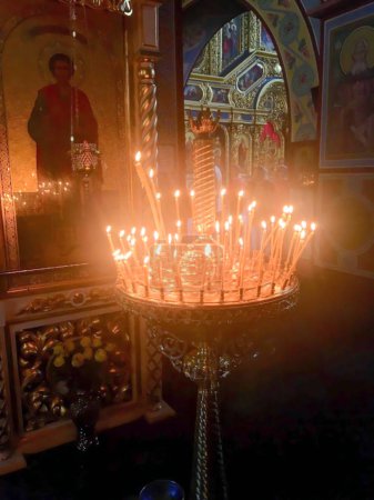 Candlles in ortodox church