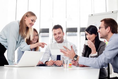 Group of business working at office