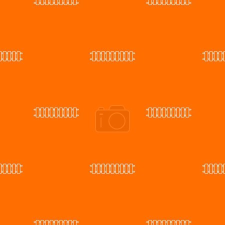 Locomotive railroad pattern vector orange