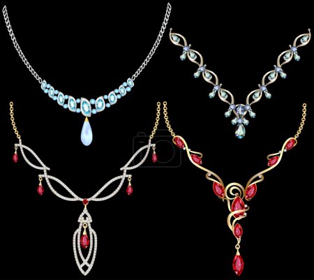set of necklace women